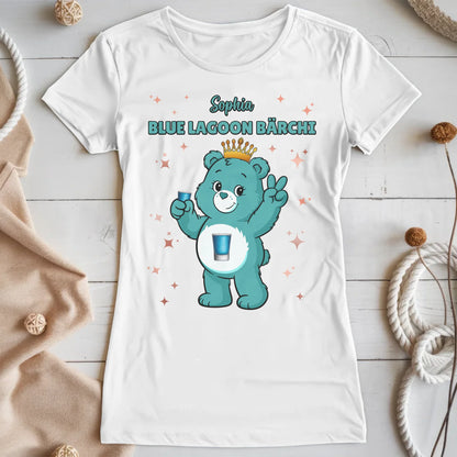 Saufbärchi T Shirt Blue Lagoon Bärchi Sauf Bärchi Shirt für JGA und Party