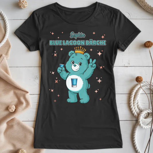 Saufbärchi T Shirt Blue Lagoon Bärchi Sauf Bärchi Shirt für JGA und Party