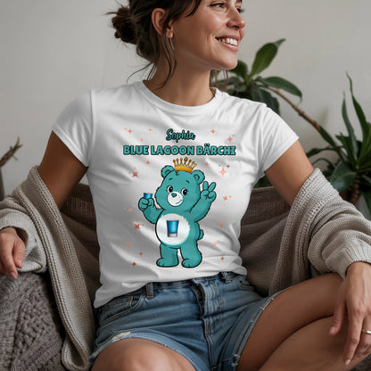 Saufbärchi T Shirt Blue Lagoon Bärchi Sauf Bärchi Shirt für JGA und Party