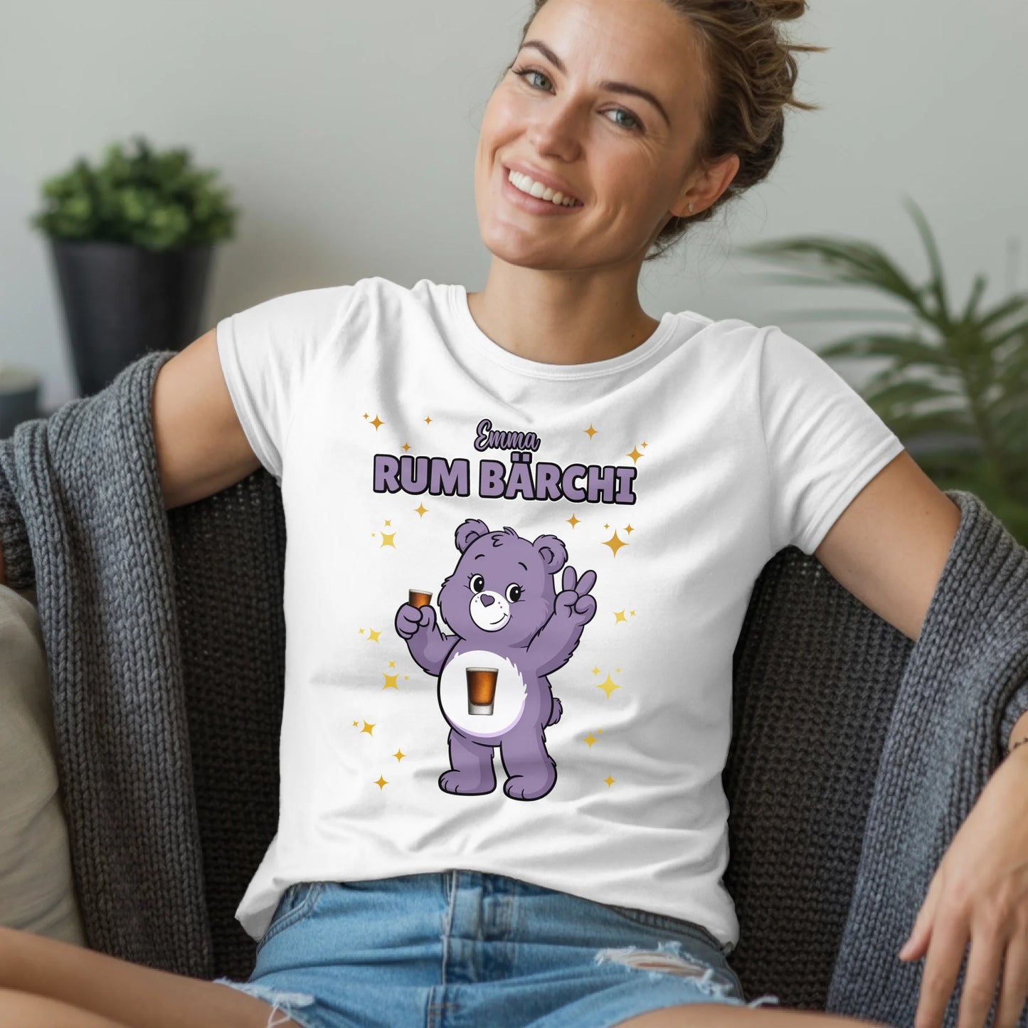 Saufbärchi TShirt Rum Bärchi Sauf Bärchi Lustiges T-Shirt für JGA