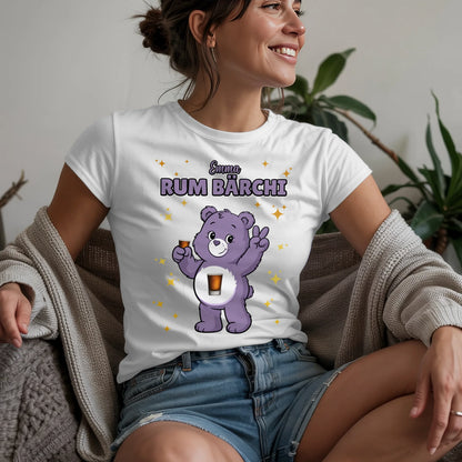 Saufbärchi TShirt Rum Bärchi Sauf Bärchi Lustiges T-Shirt für JGA