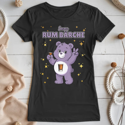 Saufbärchi TShirt Rum Bärchi Sauf Bärchi Lustiges T-Shirt für JGA
