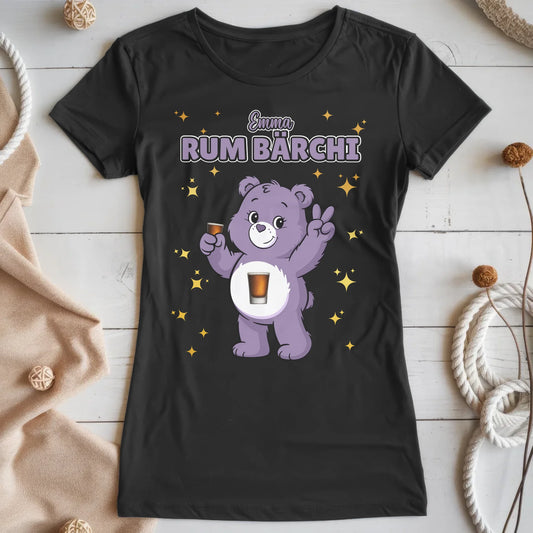 Saufbärchi TShirt Rum Bärchi Sauf Bärchi Lustiges T-Shirt für JGA