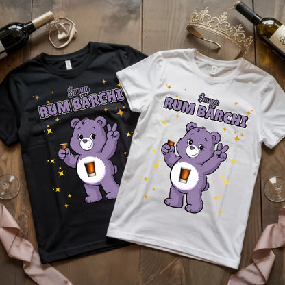 Saufbärchi TShirt Rum Bärchi Sauf Bärchi Lustiges T-Shirt für JGA