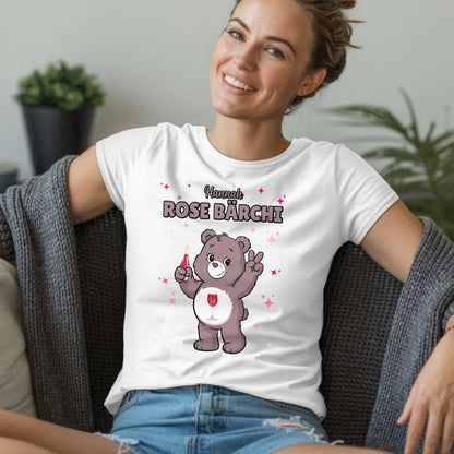 Sauf Bärchi T Shirt Rose Bärchi Saufbärchi Shirt für JGA und Party