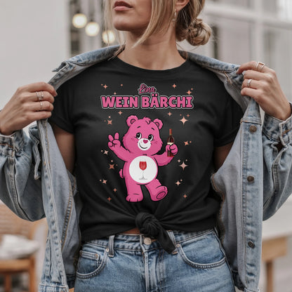 Sauf Bärchi TShirt Wein Bärchi Lustiges T-Shirt für JGA
