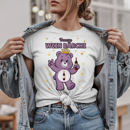 Sauf Bärchi Shirt Wein Bärchi Saufbärchi T-Shirt für Party und JGA
