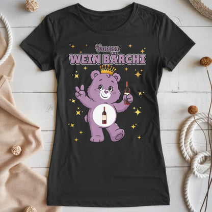 Sauf Bärchi Shirt Wein Bärchi Saufbärchi T-Shirt für Party und JGA