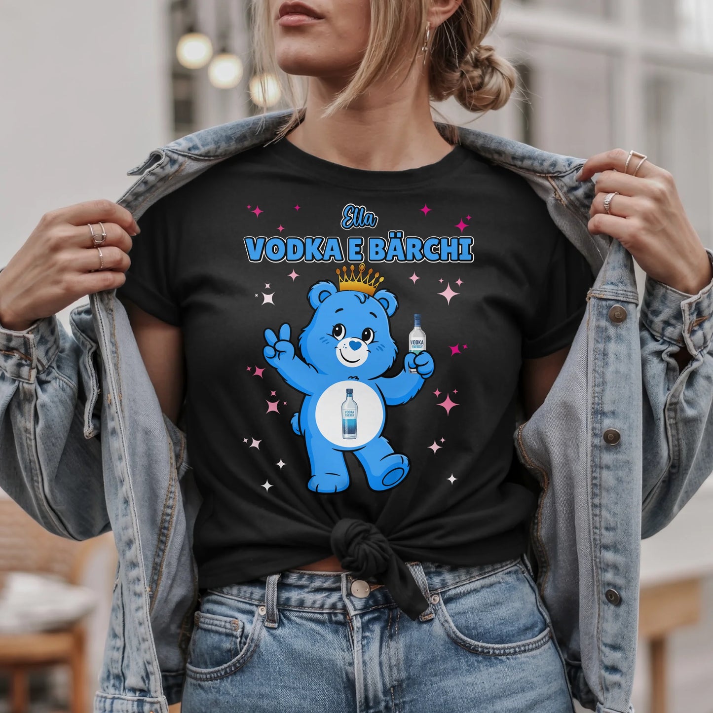 Lustiges Shirt Sauf Bärchi Vodka E Bärchi Sauf Bärchi JGA T-Shirt