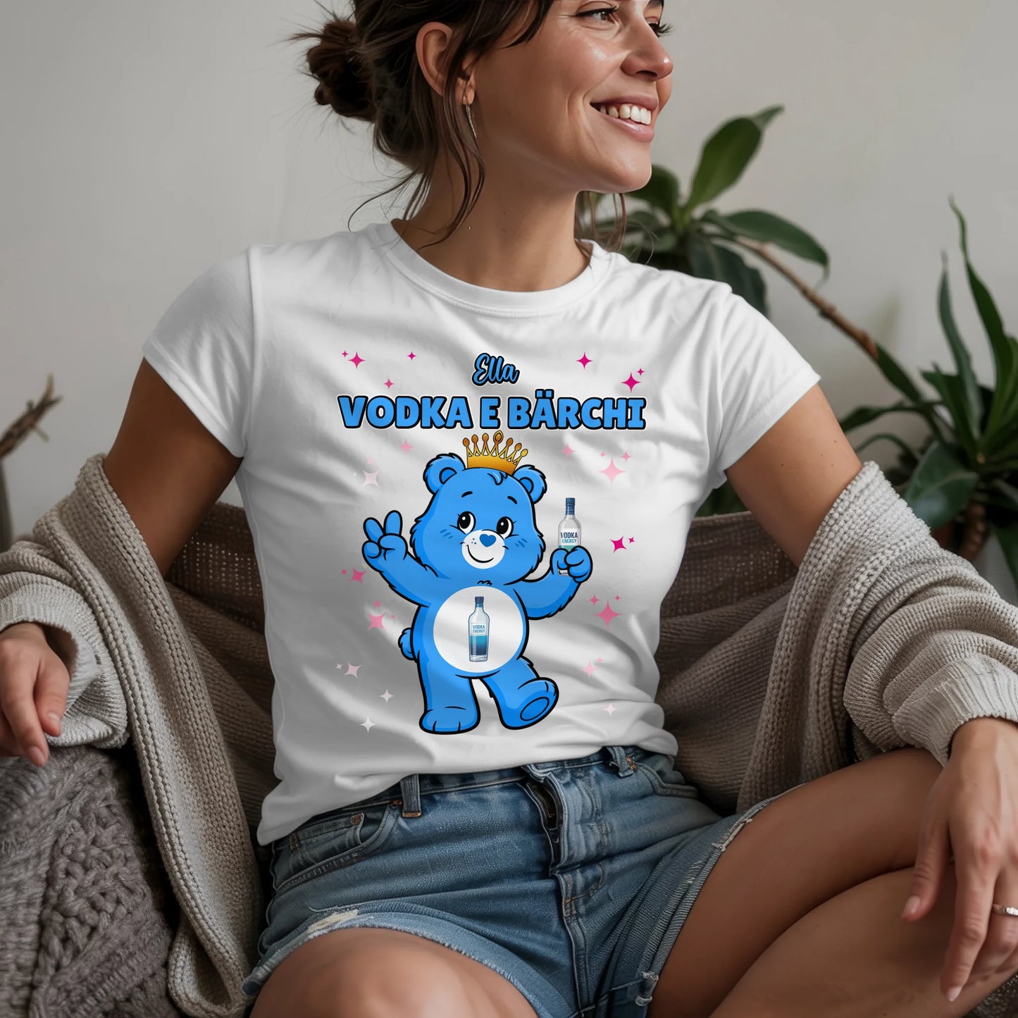 Lustiges Shirt Sauf Bärchi Vodka E Bärchi Sauf Bärchi JGA T-Shirt
