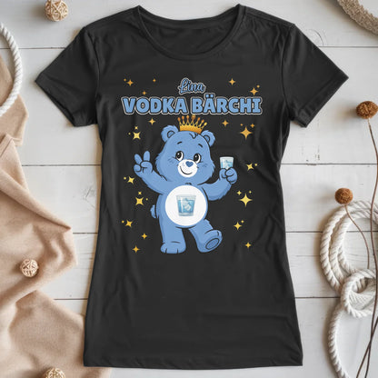 Saufbärchi T Shirt Vodka Bärchi Sauf Bärchi Shirt für JGA und Party