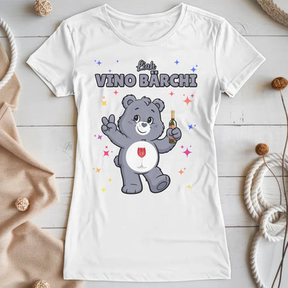 Saufbärchi TShirt Vino Bärchi Sauf Bärchi Lustiges T-Shirt für JGA