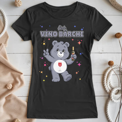 Saufbärchi TShirt Vino Bärchi Sauf Bärchi Lustiges T-Shirt für JGA