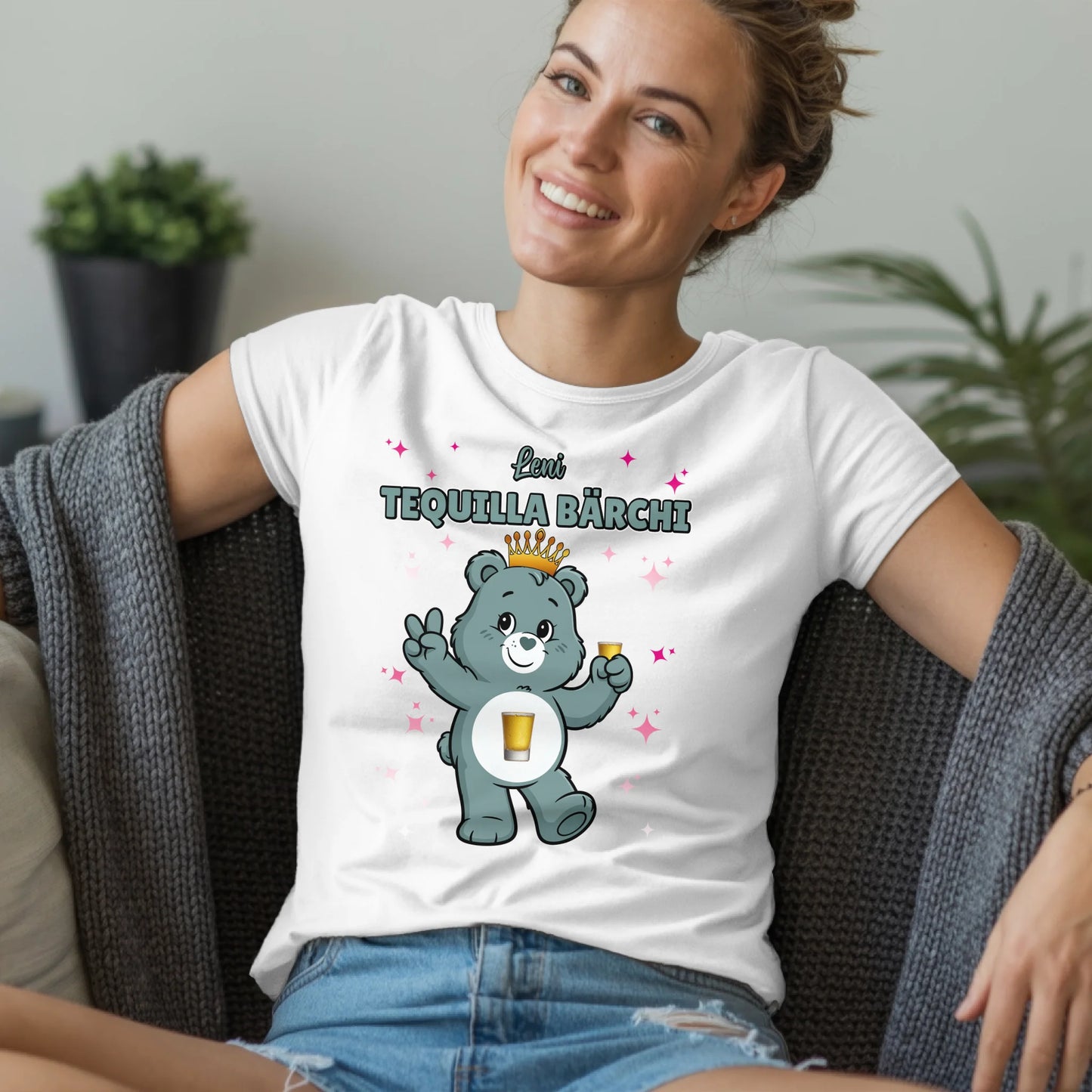 Saufbärchi Shirt Tequilla Bärchi T-Shirt für Party und JGA