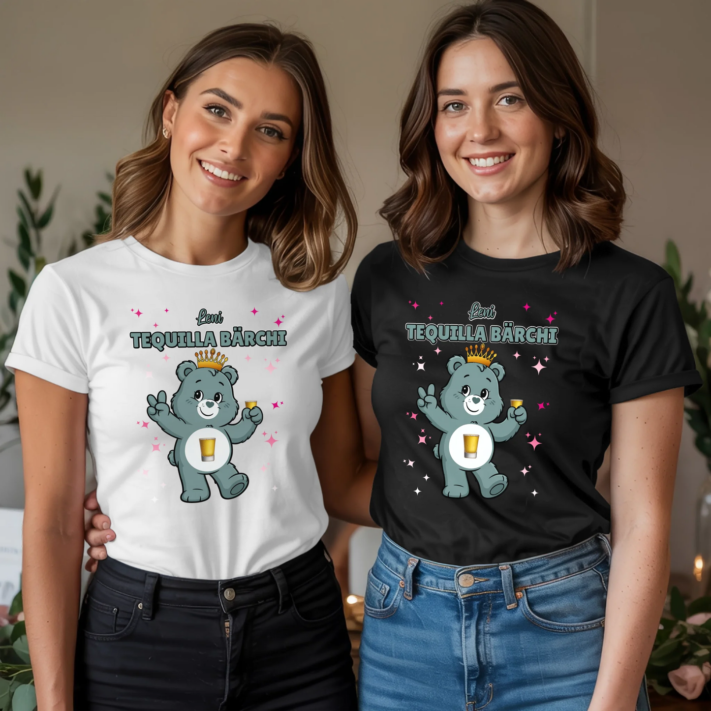 Saufbärchi Shirt Tequilla Bärchi T-Shirt für Party und JGA