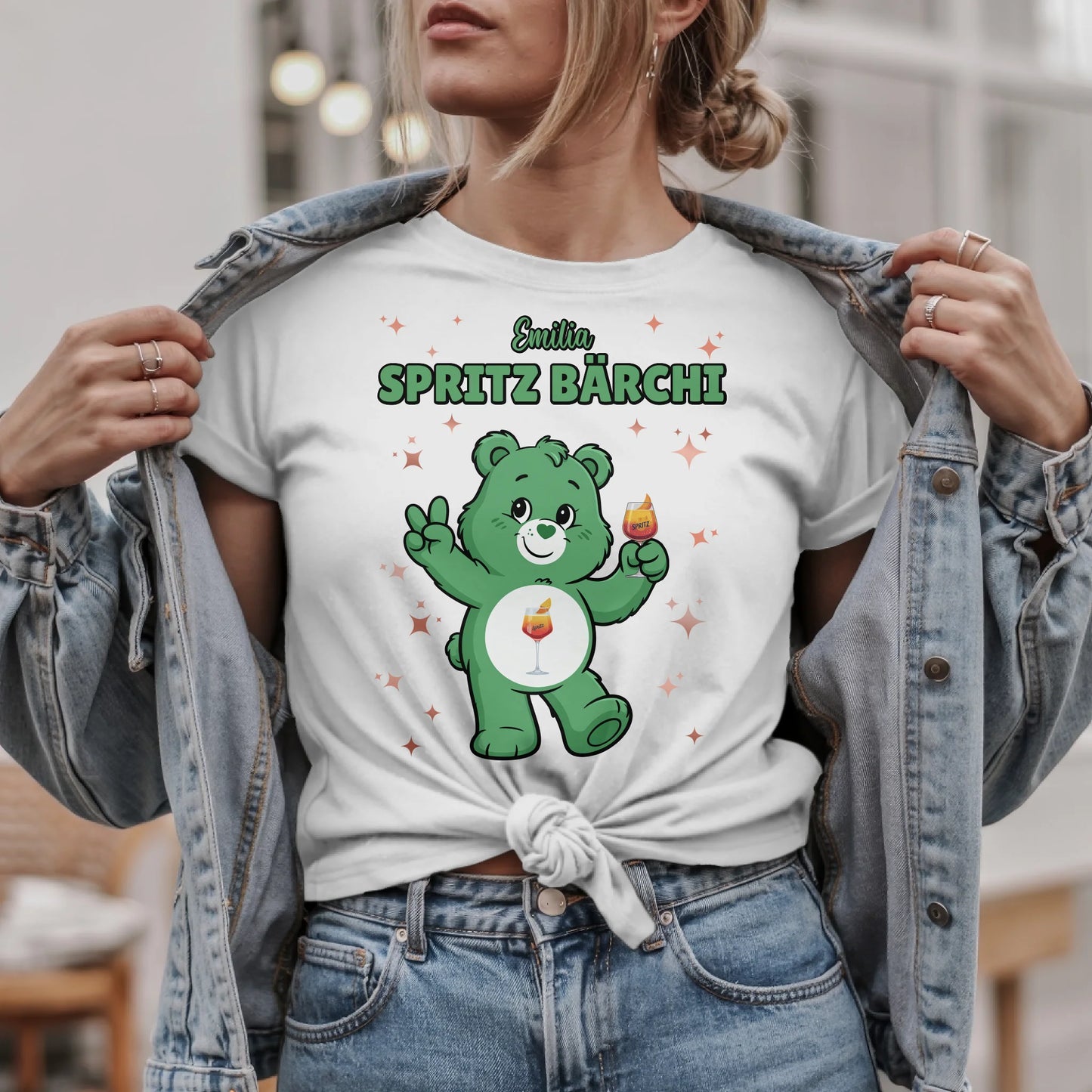 Sauf Bärchi T Shirt Spritz Bärchi Shirt JGA und Party