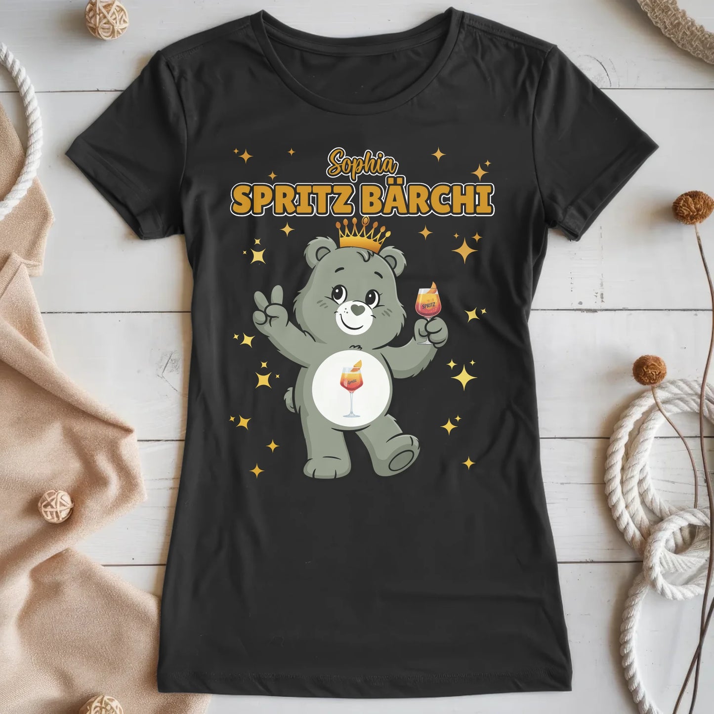 Sauf Bärchi TShirt Spritz Bärchi Saufbärchi Lustiges JGA T-Shirt