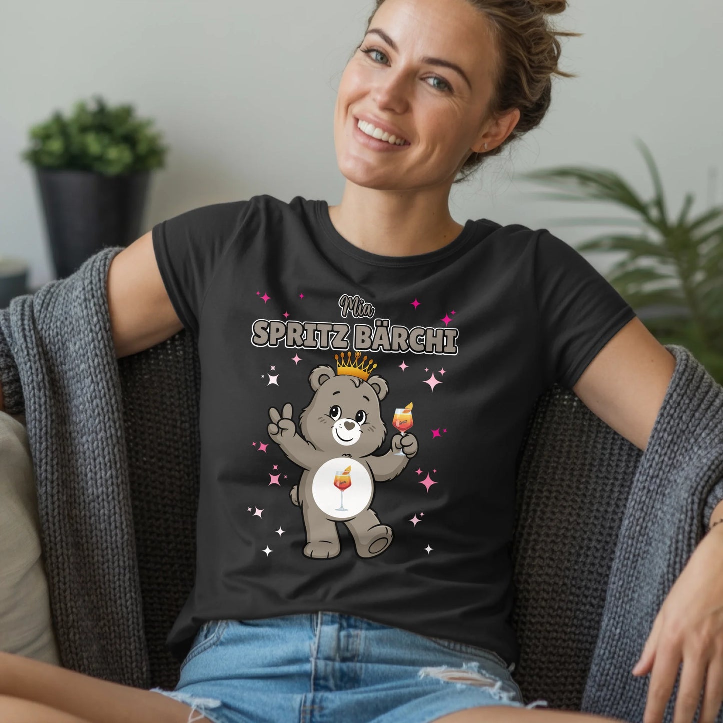 Lustiges Shirt Saufbärchi Spritz Bärchi Sauf Bärchi T-Shirt für JGA