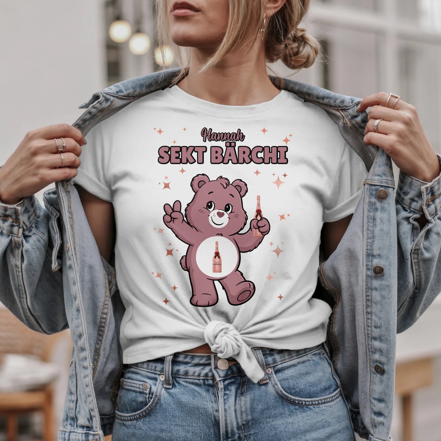 Lustiges Shirt Sauf Bärchi Sekt Bärchi Sauf Bärchi JGA T-Shirt