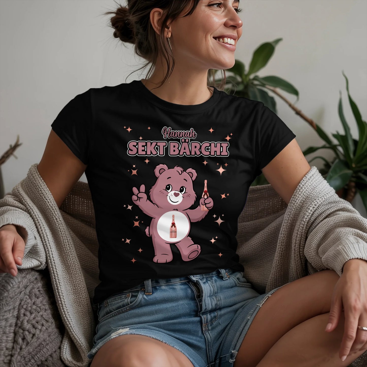 Lustiges Shirt Sauf Bärchi Sekt Bärchi Sauf Bärchi JGA T-Shirt