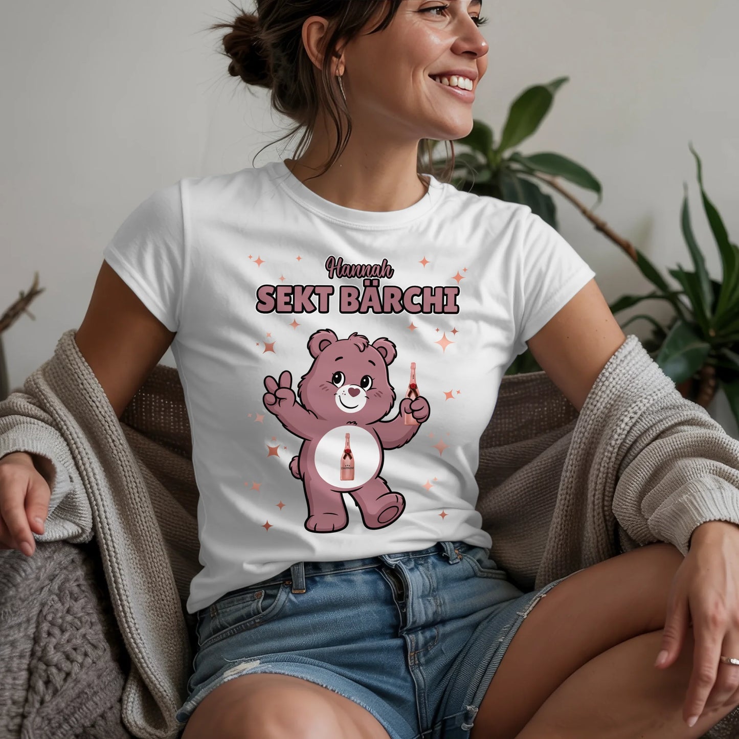 Lustiges Shirt Sauf Bärchi Sekt Bärchi Sauf Bärchi JGA T-Shirt