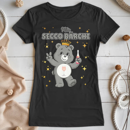 Sauf Bärchi T Shirt Secco Bärchi Saufbärchi Shirt für JGA und Party