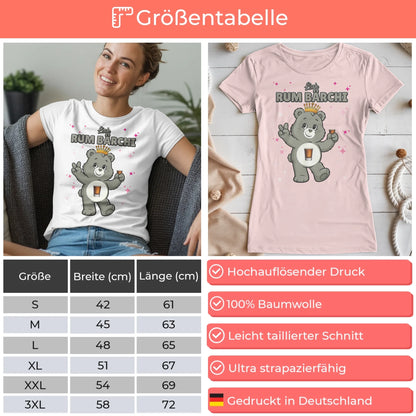 Sauf Bärchi Shirt Rum Bärchi Saufbärchi T-Shirt für Party und JGA