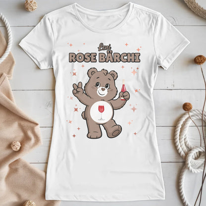Lustiges Shirt Saufbärchi Rose Bärchi Sauf Bärchi T-Shirt für JGA
