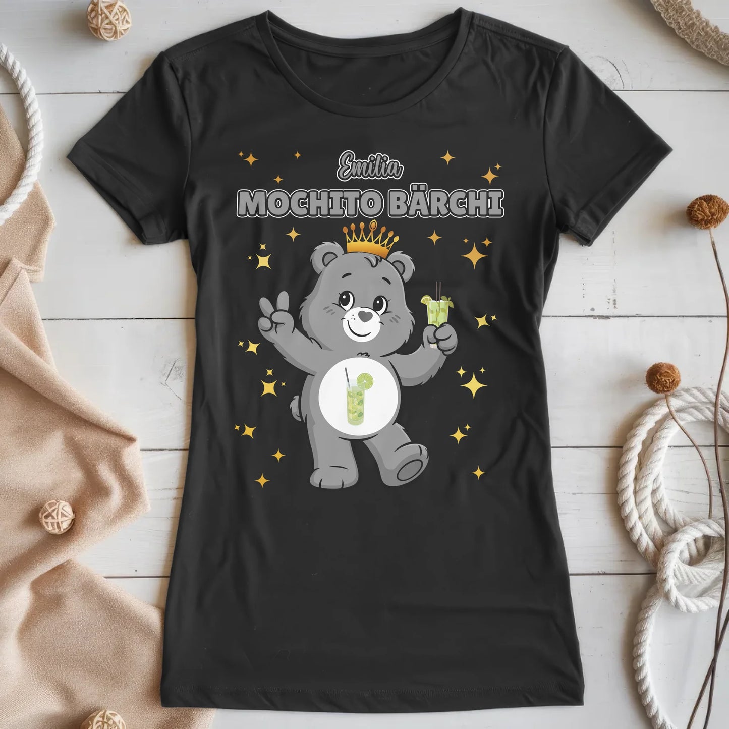 Lustiges Shirt Sauf Bärchi Mochito Bärchi Sauf Bärchi JGA T-Shirt