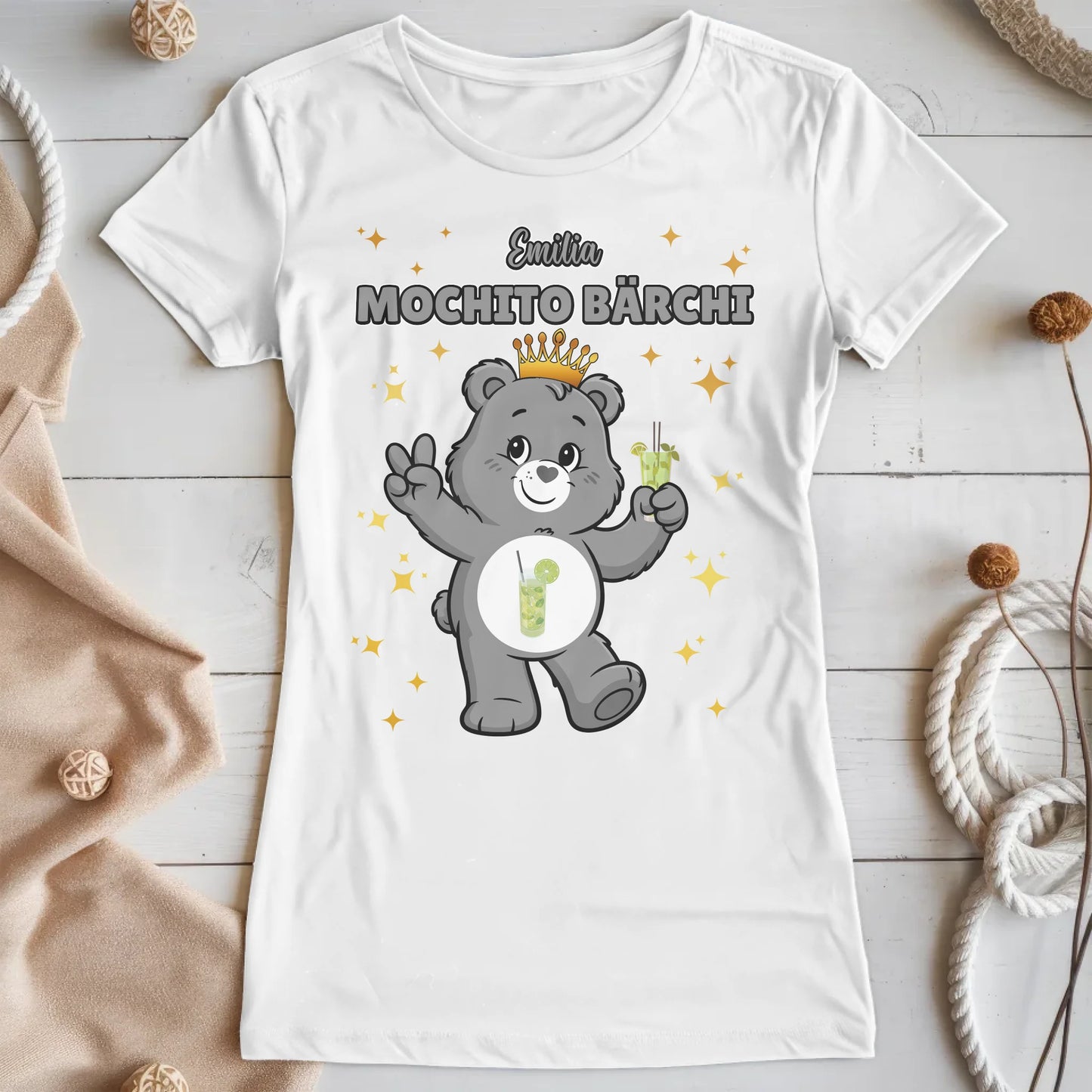 Lustiges Shirt Sauf Bärchi Mochito Bärchi Sauf Bärchi JGA T-Shirt