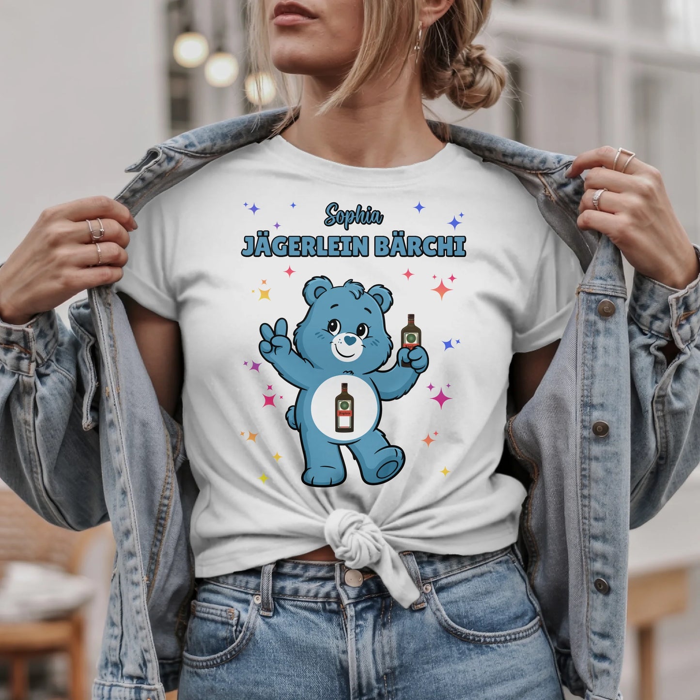 Lustiges T Shirt Sauf Bärchi Jägerlein Bärchi Sauf Bärchi JGA Shirt