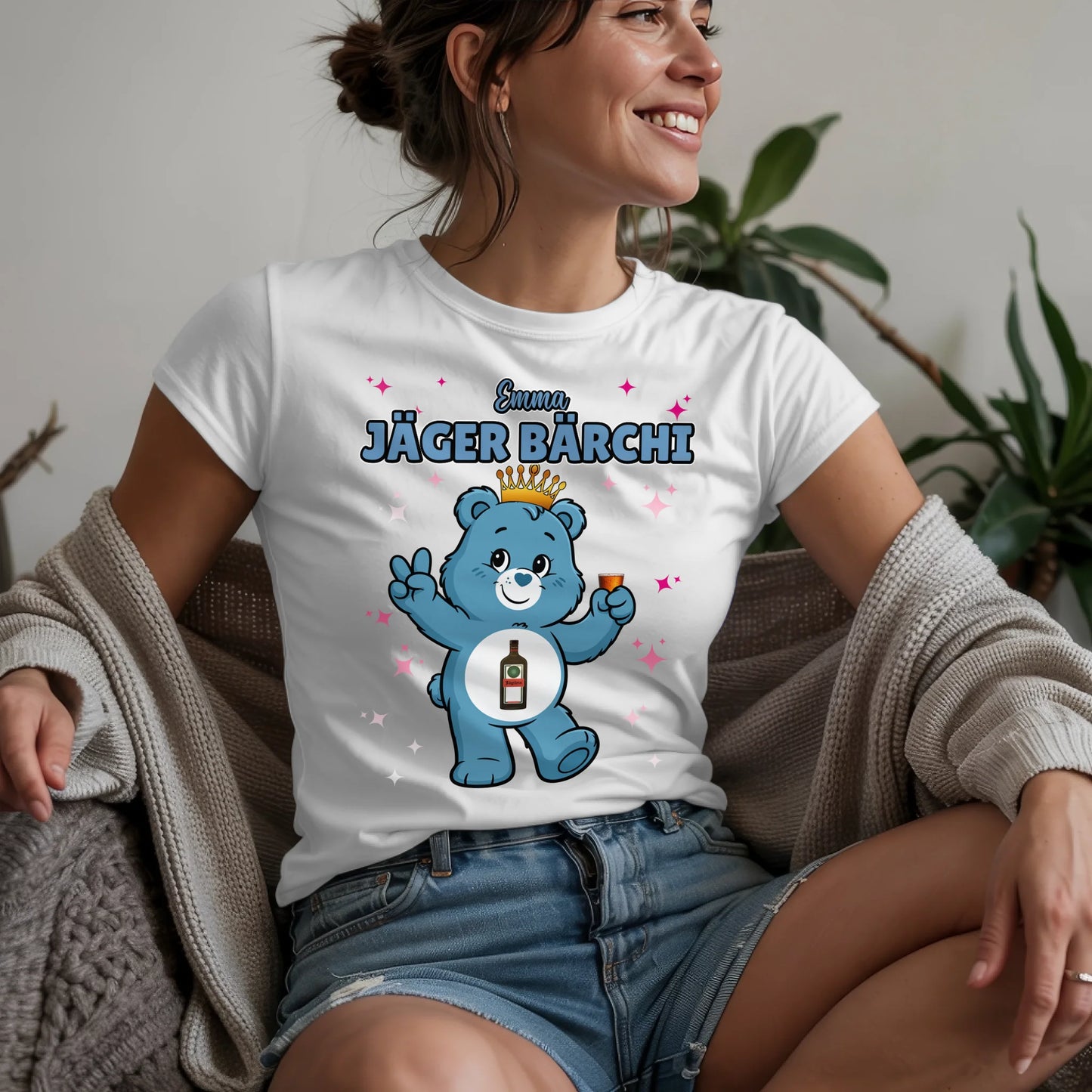 Saufbärchi T Shirt Jäger Bärchi Sauf Bärchi Shirt für JGA und Party