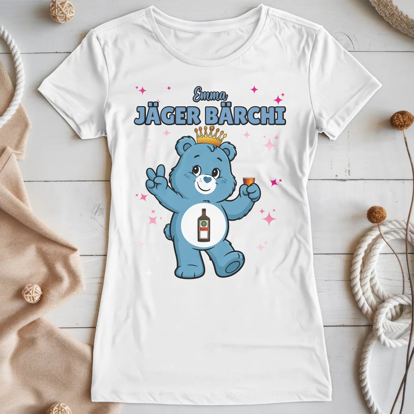 Saufbärchi T Shirt Jäger Bärchi Sauf Bärchi Shirt für JGA und Party