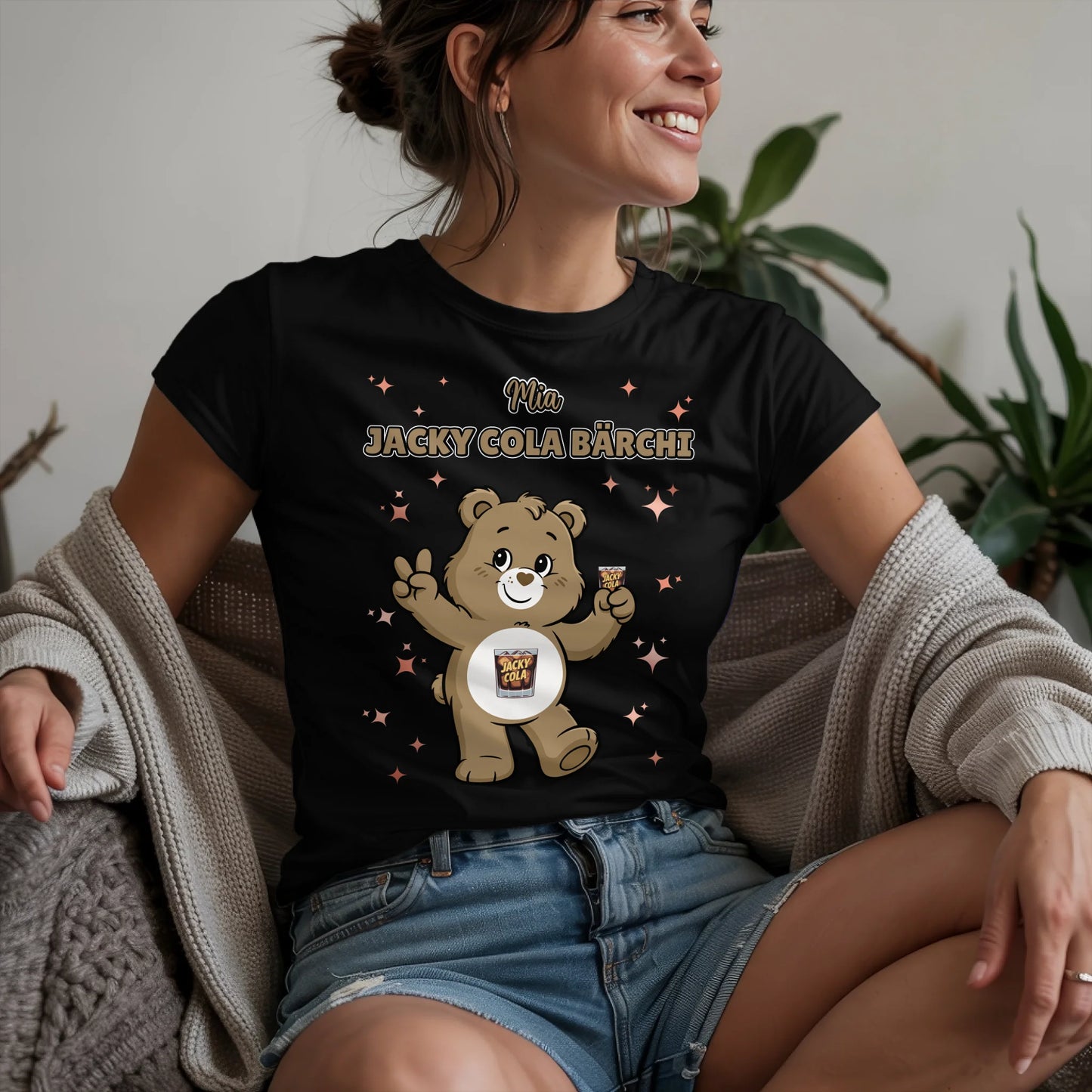 Saufbärchi TShirt Jacky Cola Bärchi Sauf Bärchi Lustiges T-Shirt für JGA
