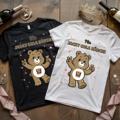 Saufbärchi TShirt Jacky Cola Bärchi Sauf Bärchi Lustiges T-Shirt für JGA