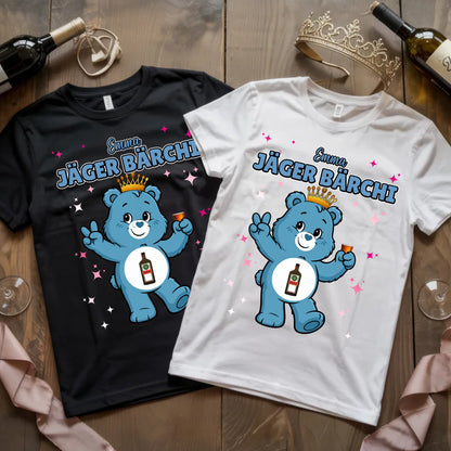 Saufbärchi T Shirt Jäger Bärchi Sauf Bärchi Shirt für JGA und Party