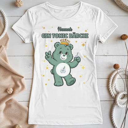 Saufbärchi Shirt Gin Tonic Bärchi Sauf Bärchi T-Shirt für Party und JGA