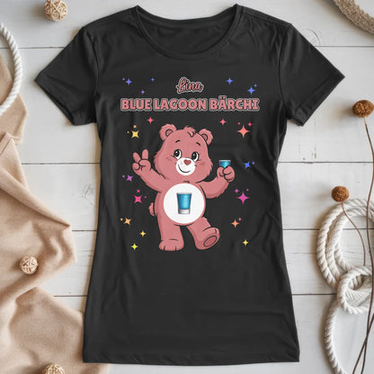 Sauf Bärchi T Shirt Blue Lagoon Bärchi Saufbärchi Shirt für JGA und Party