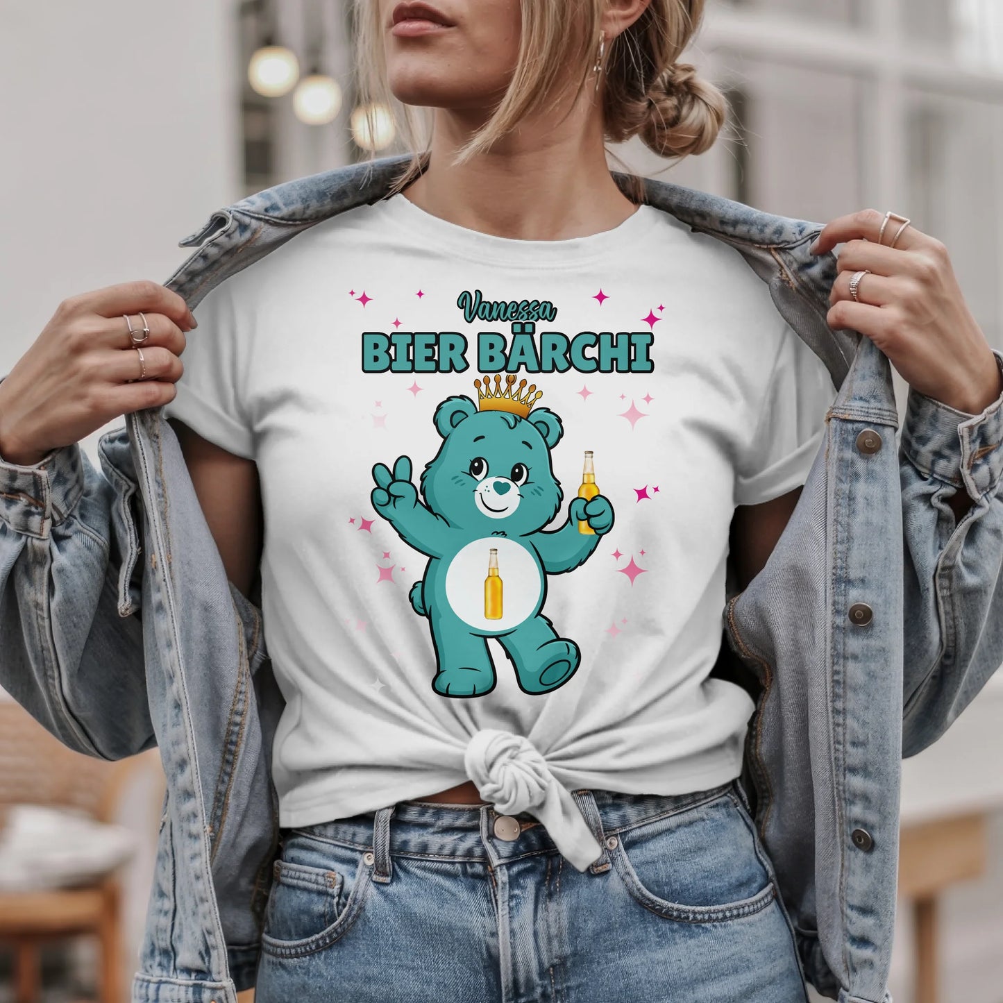 Sauf Bärchi TShirt Bier Bärchi Saufbärchi Lustiges T-Shirt für JGA