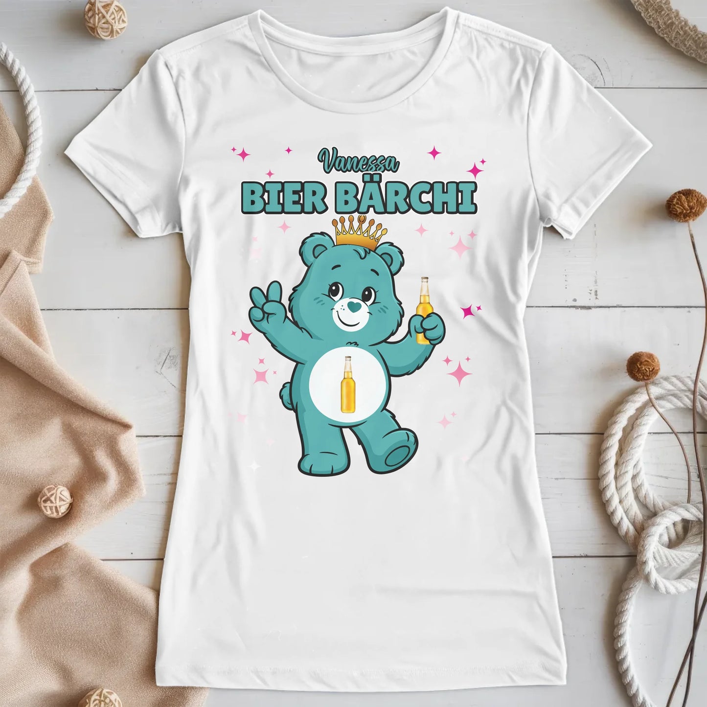 Sauf Bärchi TShirt Bier Bärchi Saufbärchi Lustiges T-Shirt für JGA