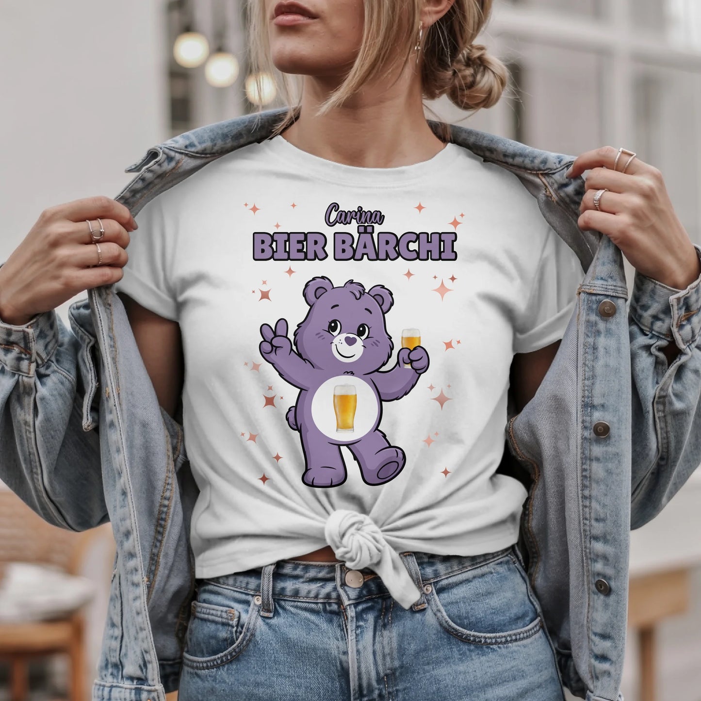 Sauf Bärchi Shirt Bier Bärchi Saufbärchi T-Shirt für Party und JGA