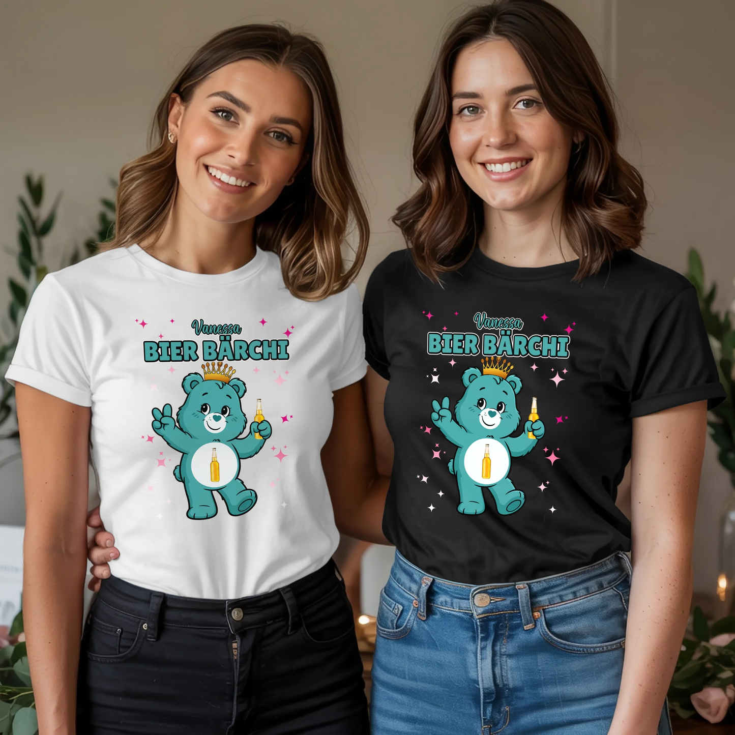 Sauf Bärchi TShirt Bier Bärchi Saufbärchi Lustiges T-Shirt für JGA