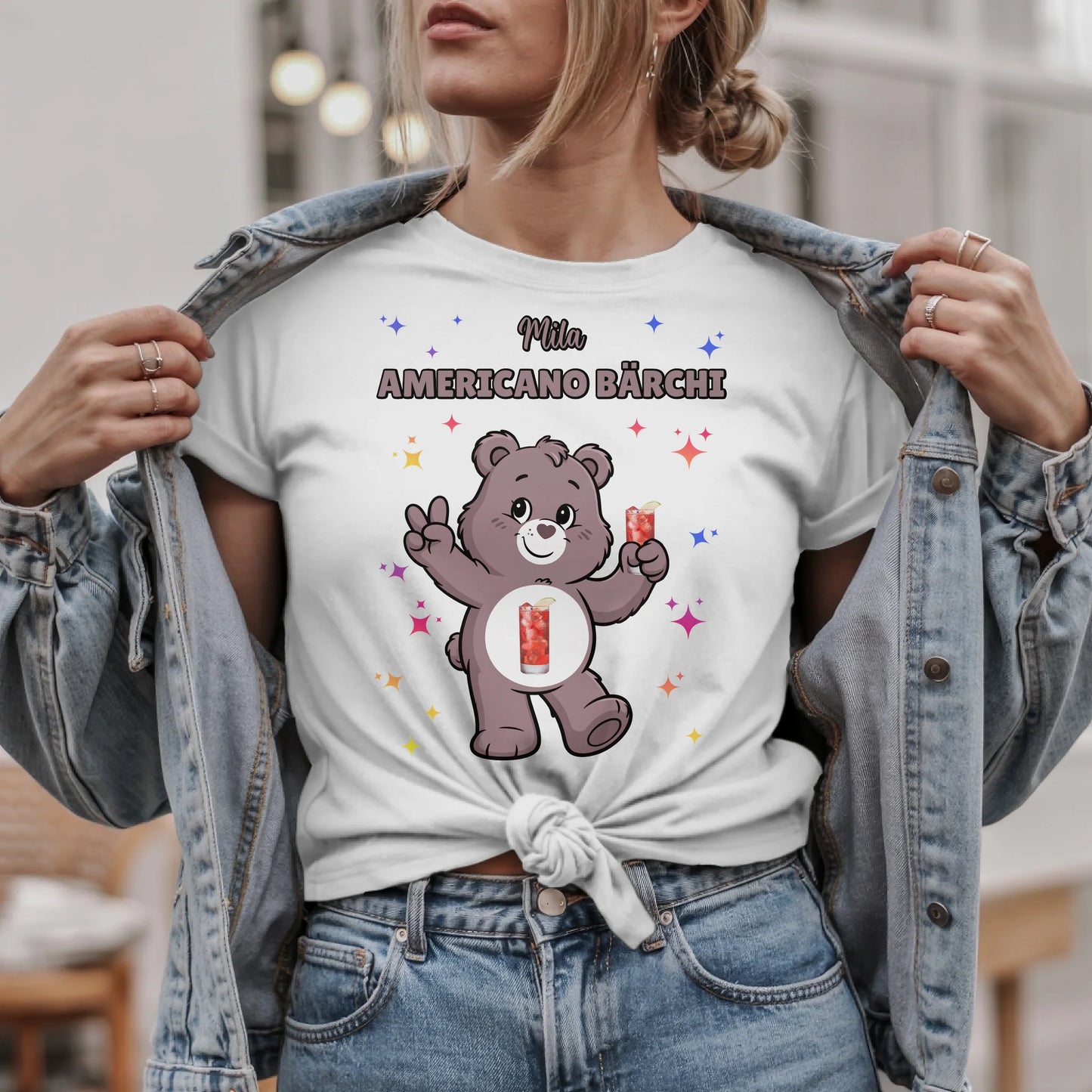 Lustiges Shirt Sauf Bärchi Americano Bärchi Sauf Bärchi JGA T-Shirt