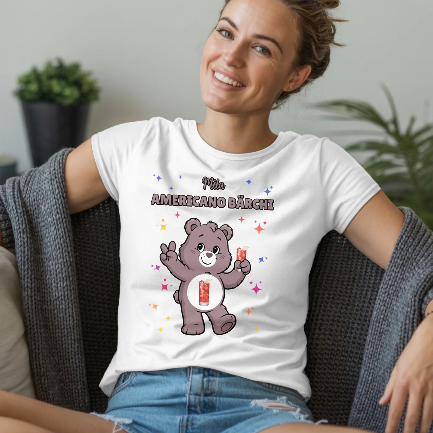 Lustiges Shirt Sauf Bärchi Americano Bärchi Sauf Bärchi JGA T-Shirt