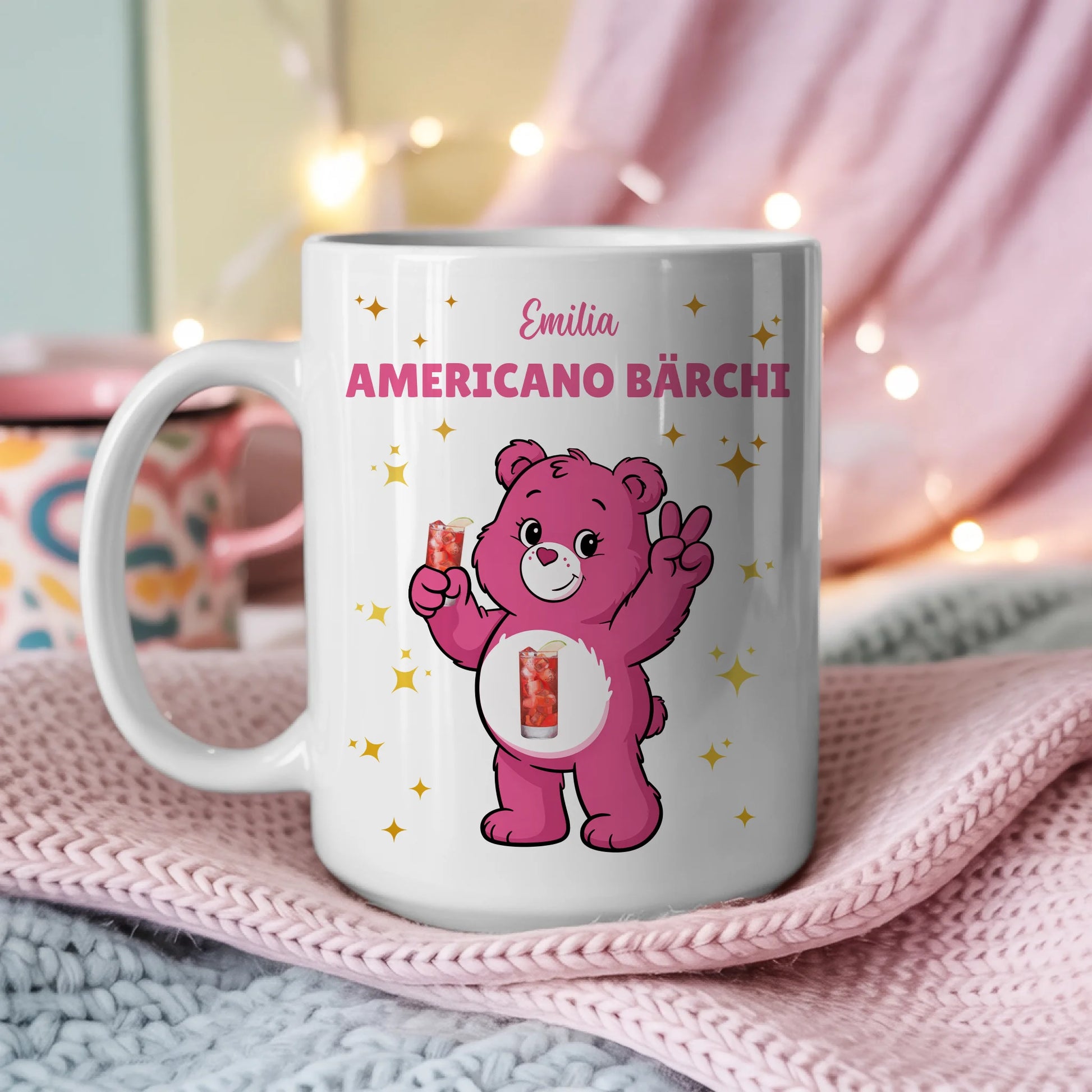Lustige Tasse Saufbärchi Americano Bärchi Kaffeetasse 3