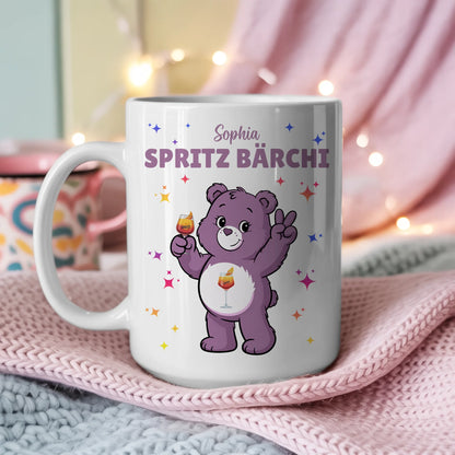 Lustige Saufbärchi Tasse Spritz Bärchi Kaffee Tasse 3