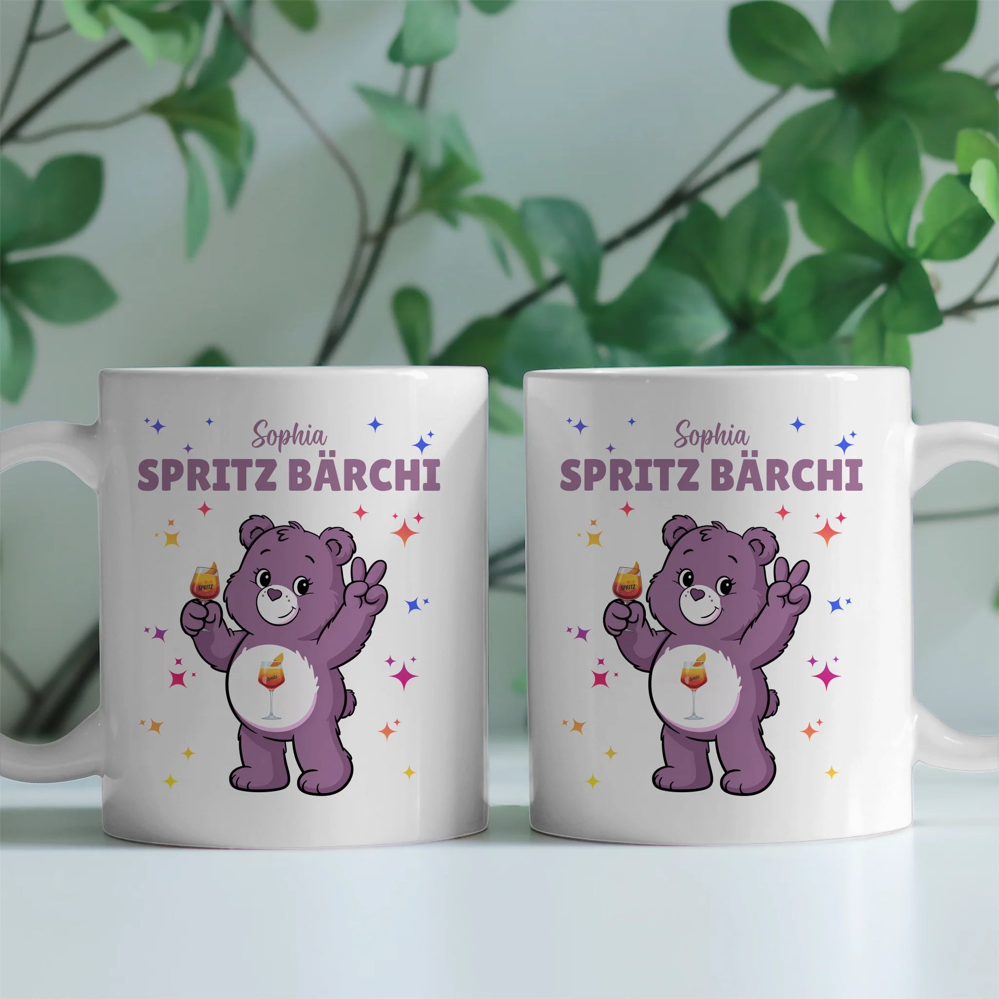 Lustige Saufbärchi Tasse Spritz Bärchi Kaffee Tasse 2