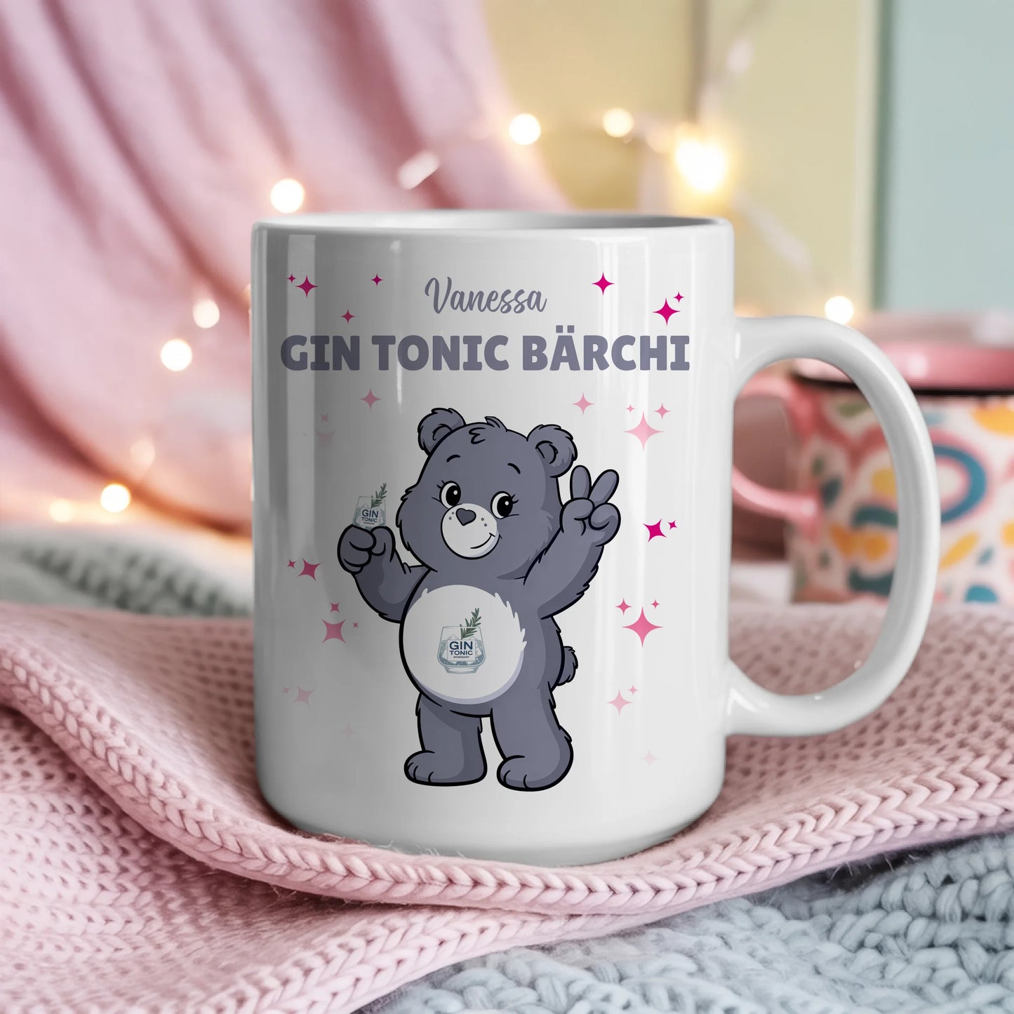 Lustige Saufbärchi Tasse Gin Tonic Bärchi Kaffee Tasse 4