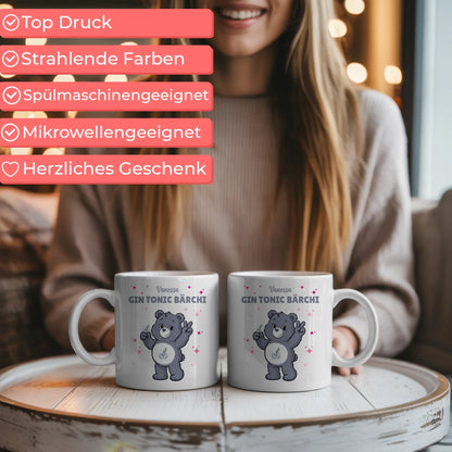 Lustige Saufbärchi Tasse Gin Tonic Bärchi Kaffee Tasse 5