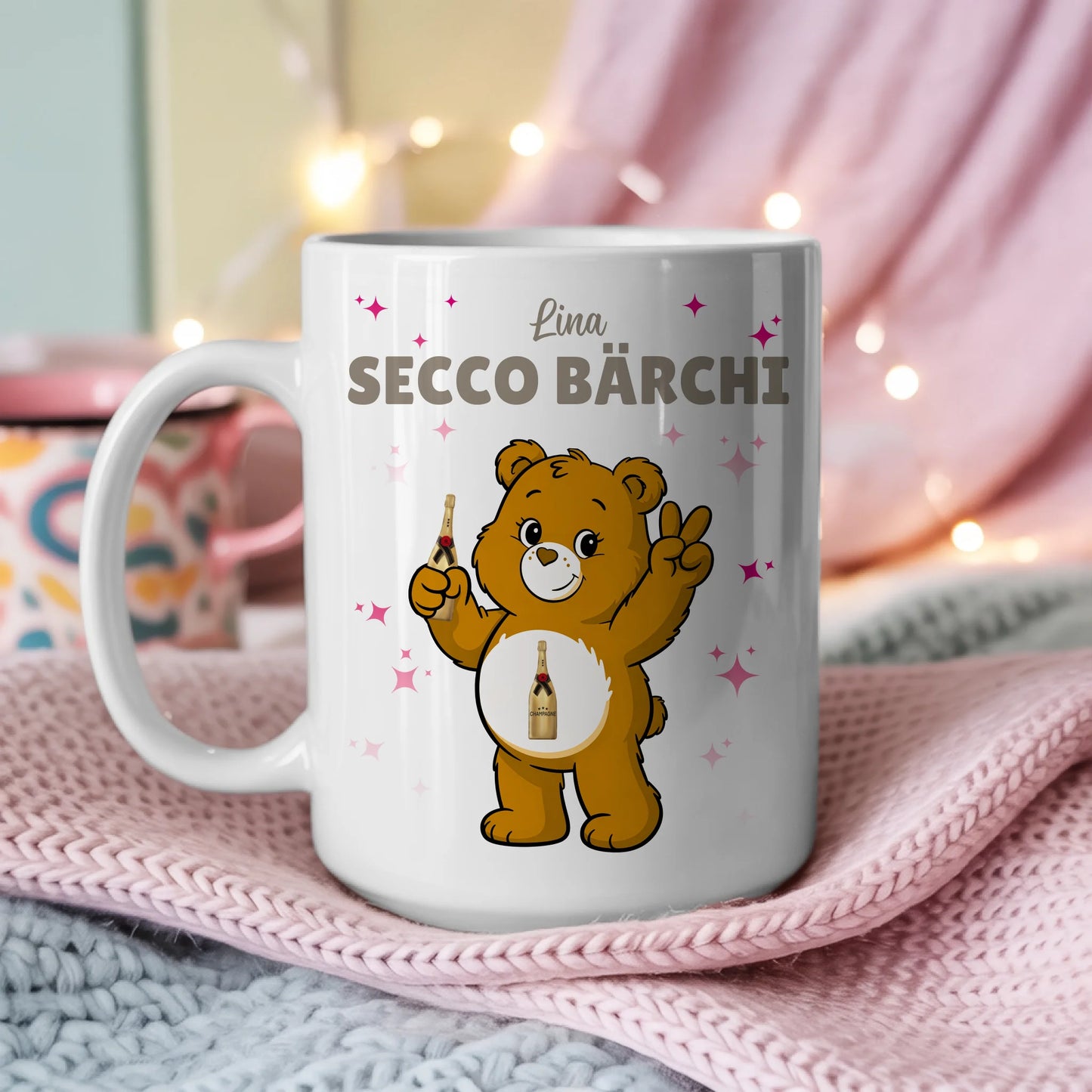 Lustige Tasse Saufbärchi Secco Bärchi Kaffeetasse 3